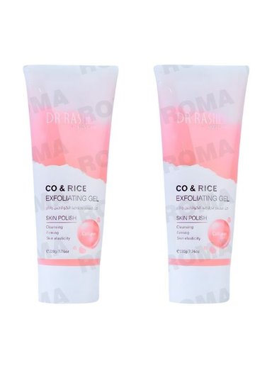 PACK 2 EXFOLIANTE EN GEL COLÁGENO Y ARROZ 220G DR RASHEL
