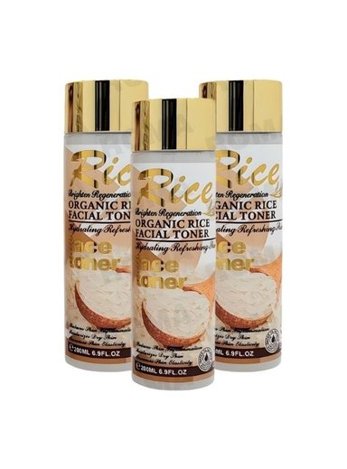 PACK 3 TÓNICO FACIAL EN GEL ARROZ 200ML WOKALI