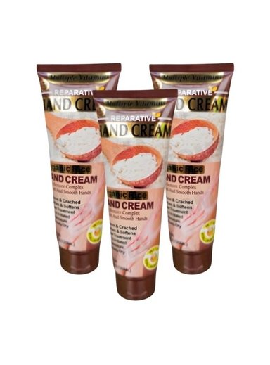PACK 3 CREMA DE MANOS ARROZ 120ML WOKALI