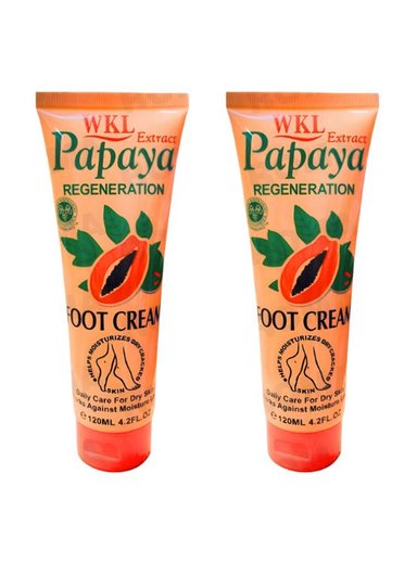 PACK 2 CREMA PARA PIES PAPAYA 120ML WOKALI