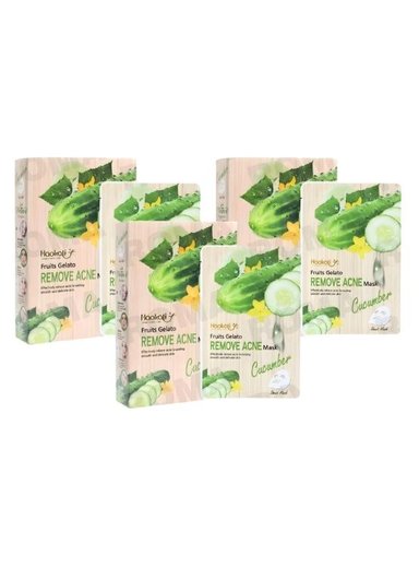 PACK 3 MASCARILLA FACIAL PEPINO 10UND WOKALI