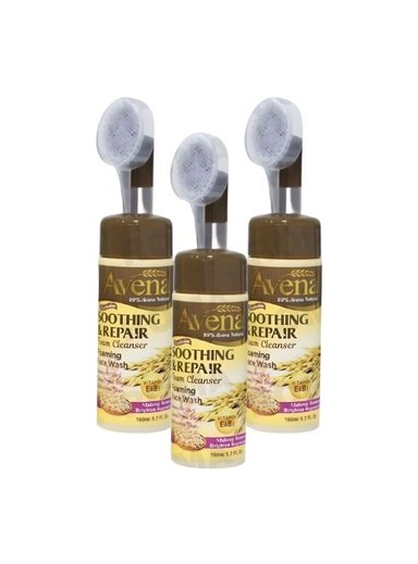 PACK 3 LIMPIADOR FACIAL EN ESPUMA AVENA 150ML WOKALI