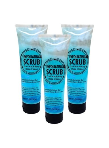 PACK 3 EXFOLIANTE FACIAL Y CORPORAL LECHE 320ML WOKALI