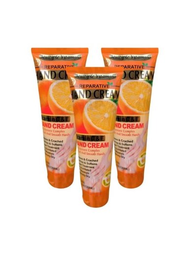 PACK 3 CREMA DE MANOS VITAMINA C Y E 120ML WOKALI