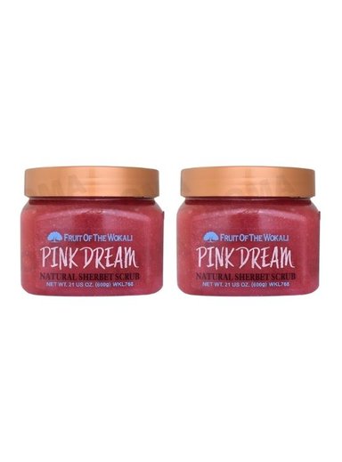 PACK 2 EXFOLIANTE CORPORAL PINK DREAM 600G WOKALI