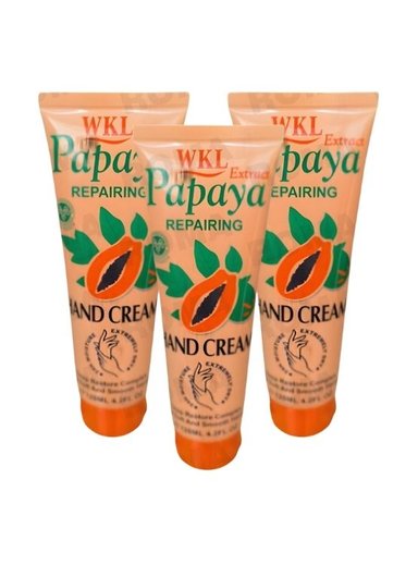 PACK 3 CREMA DE MANOS PAPAYA 120ML WOKALI
