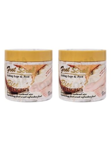 PACK 2 EXFOLIANTE PARA PIES ARROZ 500ML WOKALI