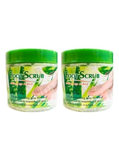 PACK 2 EXFOLIANTE PARA PIES ALOE VERA 500G WOKALI