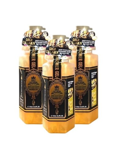 PACK 3 GEL DE DUCHA GOLD COLÁGENO 750ML WOKALI