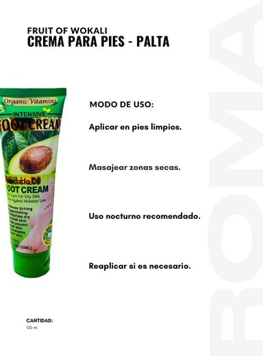 PACK 3 CREMA PARA PIES PALTA 120ML WOKALI - 3