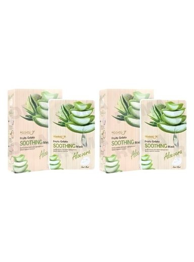 PACK 2 MASCARILLA FACIAL ALOE VERA 10UND WOKALI