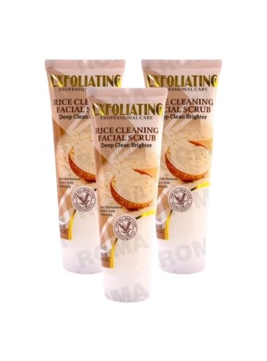 PACK 3 EXFOLIANTE FACIAL EN GEL ARROZ 120ML WOKALI