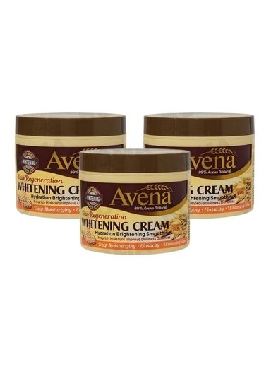 PACK 3 CREMA FACIAL ACLARANTE AVENA 115ML WOKALI
