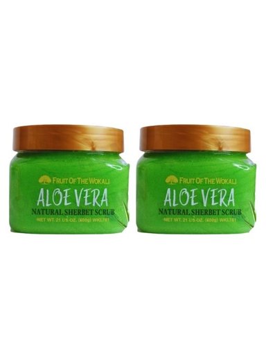 PACK 2 EXFOLIANTE CORPORAL ALOE VERA 600G WOKALI