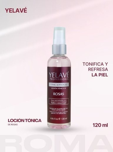 LOCIÓN TÓNICA DE ROSAS 120ML YELAVÉ