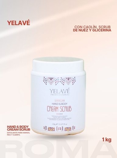 HAND Y BODY CREMA SCRUB 1KG YELAVÉ