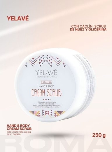 HAND Y BODY CREMA SCRUB 250 G YELAVÉ