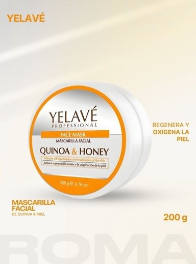FACE MASK QUINUA Y MIEL 200G YELAVÉ