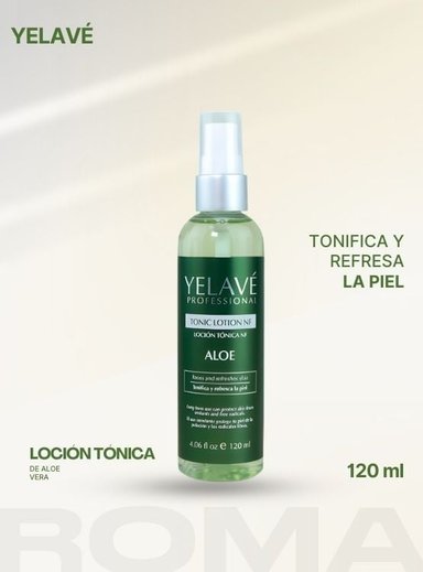 LOCIÓN TÓNICA DE ALOE 120ML YELAVÉ