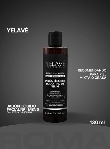 JABÓN LÍQUIDO TODO TIPO DE PIEL NF MEN`S 130ML YELAVÉ