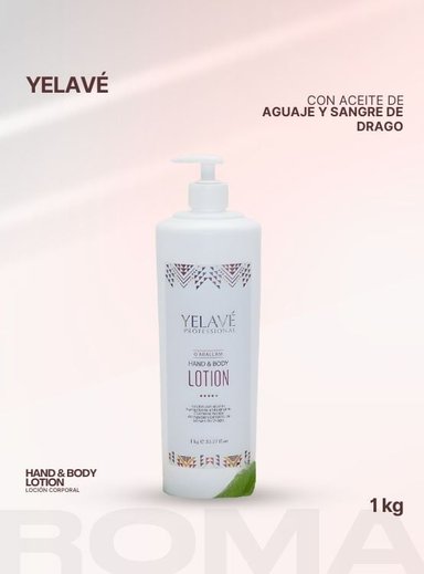 HAND Y BODY LOTION 1KG YELAVÉ