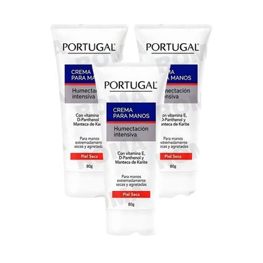 PACK 3 CREMA PARA MANOS 80G PORTUGAL