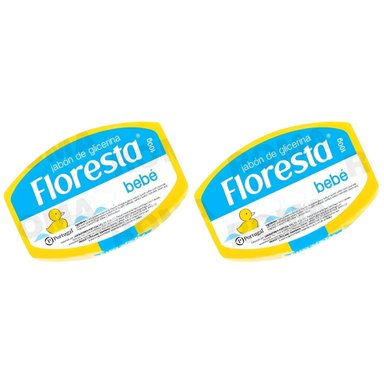 PACK 2 JABÓN CON GLICERINA BEBE 100G FLORESTA