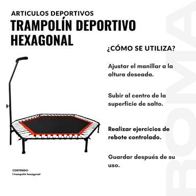 TRAMPOLÍN DEPORTIVO HEXAGONAL - 3