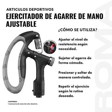 EJERCITADOR DE AGARRE DE MANO AJUSTABLE - 3