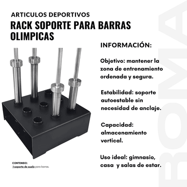 RACK SOPORTE PARA BARRAS - 2