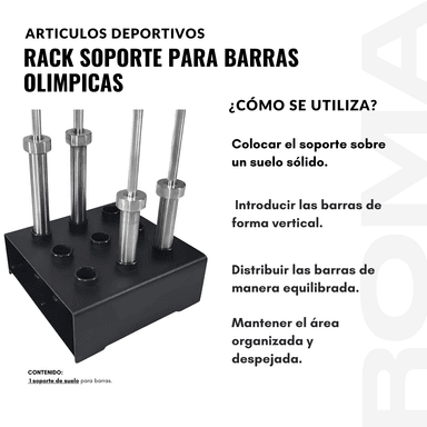 RACK SOPORTE PARA BARRAS - 3