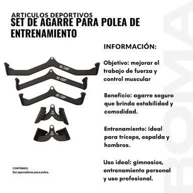 SET DE AGARRE PARA POLEA DE ENTRENAMIENTO - 2