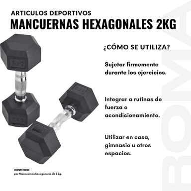 MANCUERNAS HEXAGONALES 2KG - 3