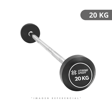 BARRA RECTA CON PESO FIJO DE 20 KG - 1