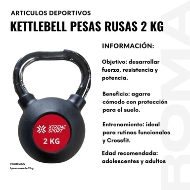 KETTLEBELL PESAS RUSAS 2 KG - 2