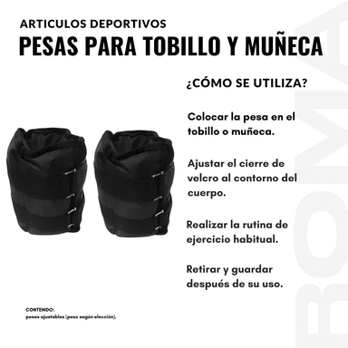PESAS PARA TOBILLO Y MUÑECA DE UN 1.5KG - 3