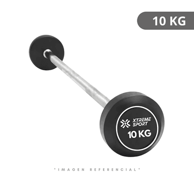 BARRA RECTA CON PESO FIJO DE 10 KG - 1