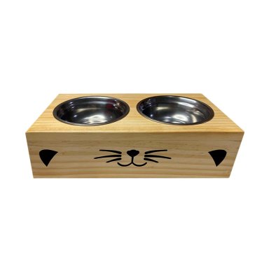 COMEDERO PARA GATO SAMI STORE DE MADERA