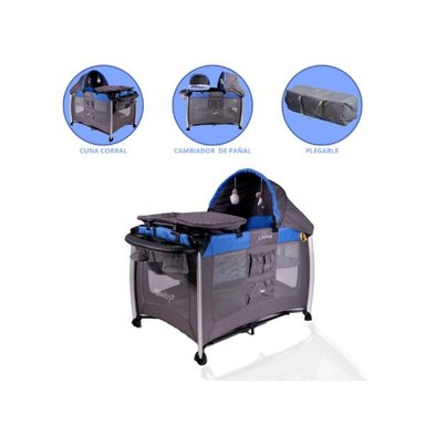 CUNA CORRAL EBABY LAUREN AZUL