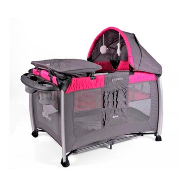 CUNA CORRAL EBABY LAUREN ROSADO - 2