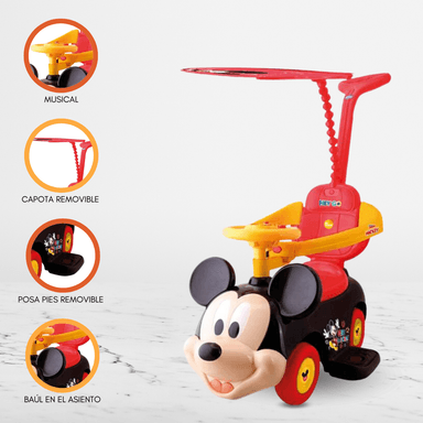 CORREPASILLO DISNEY MICKEY MOUSE ROJO 2EN1 Y ACTIVIDADADES PARA BEBÉS