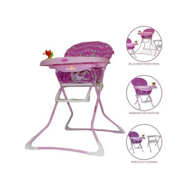 SILLA COMER EBABY BADALA ROSADO