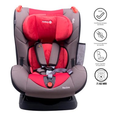 SILLA AUTO SAFETY 1ST RECLINE ROJO RECIÉN NACIDO