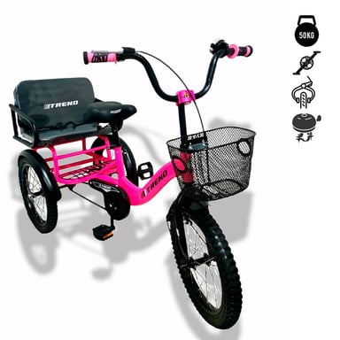 TRICICLO POWER KITS CADENA TRENO 003 ROSADO - 2