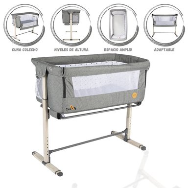 CUNA INFANTI BETTER TOGETHER ACERO GRIS COLECHO