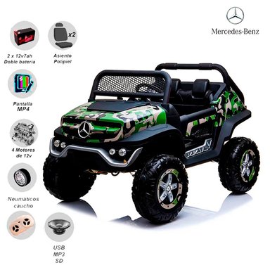 AUTO A BATERIA MERCEDES BENZ UMNIMOG LICENCED - 1
