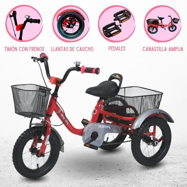 TRICICLO CHAVO PRIX »CADENA» PINK - 1