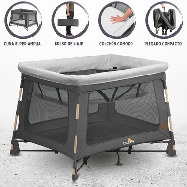 CUNA CORRAL MAXI-COSI PLAYARD SWIFT BEYON MADERA GRIS