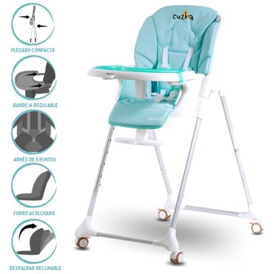 SILLA COMER EBABY HARRIET CELESTE CLARO GRADUABLE LIGHT GREEN