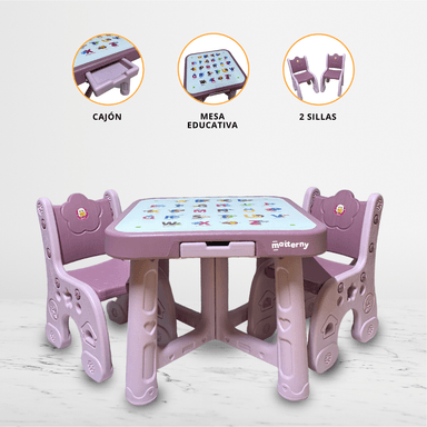 SILLA COMER DOUX BEBE CHILDESK ROSADO ESCRITORIO 3 EN 1